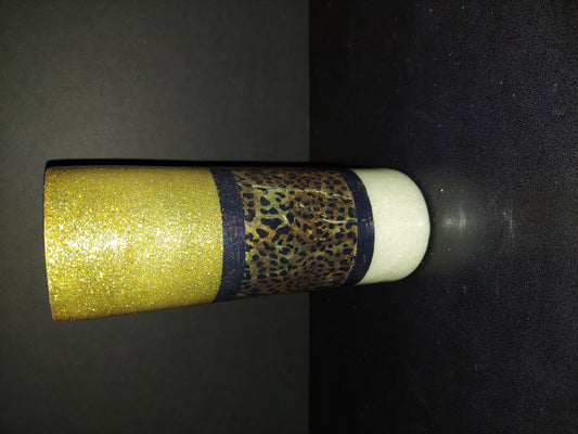 READY TO SHIP 20 OUNCE 3 COLOR GLITTER/LEOPARD TUMBLER