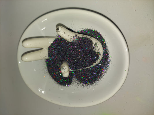 "CHARCOAL CHARM" HOLOGRAPHIC FINE GLITTER