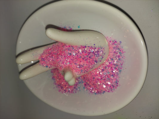 "PINKY PANTHER" HOLOGRAPHIC CHUNKY GLITTER