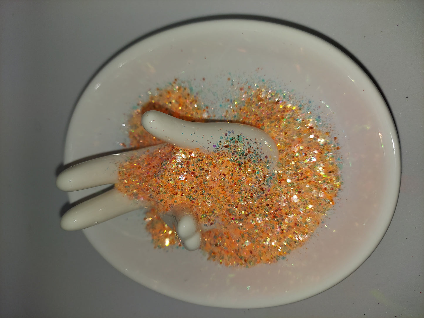 "PEACH BELLINI" HOLOGRAPHIC CHUNKY GLITTER