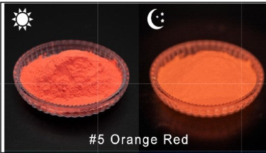 ORANGE-RED GLOW POWDER (1OZ) "YOU GLOW GIRL"