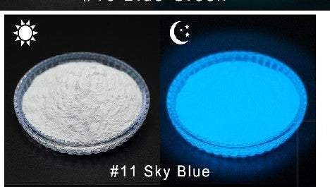 SKY BLUE GLOW POWDER (1OZ) "SOMETHING BORROWED SOMETHING BLUE"