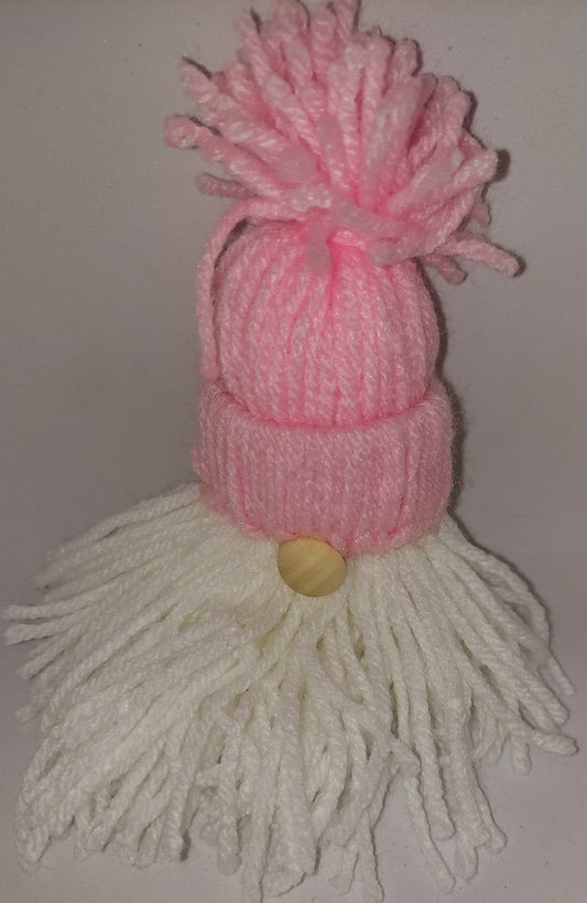 pink gnome ornament