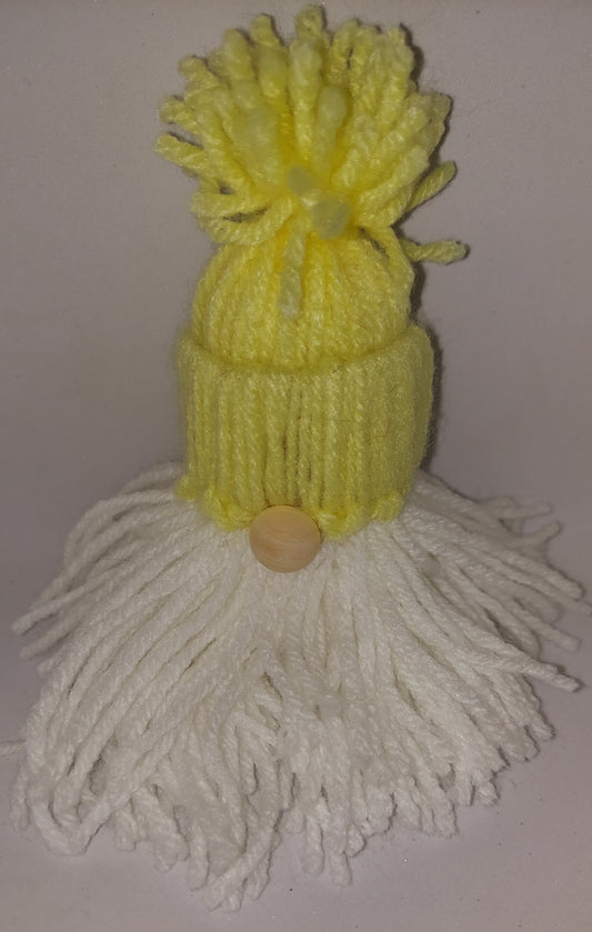 yellow gnome ornament